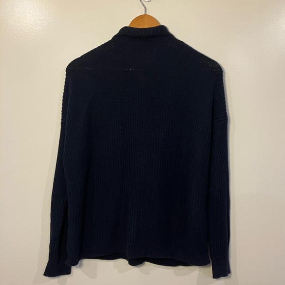 J. Jill Navy Button-Up Cardigan - Picture 2 of 5